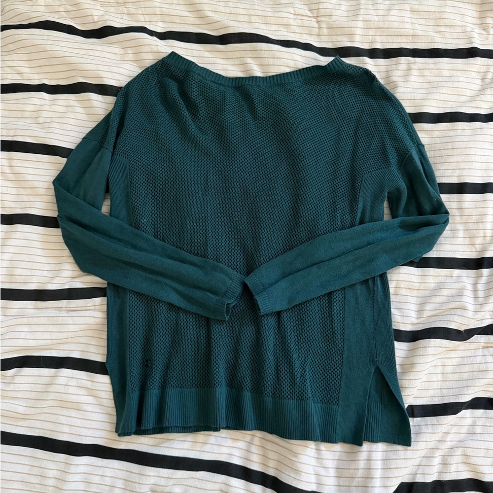 lululemon athletica Knit Sweater with see through back